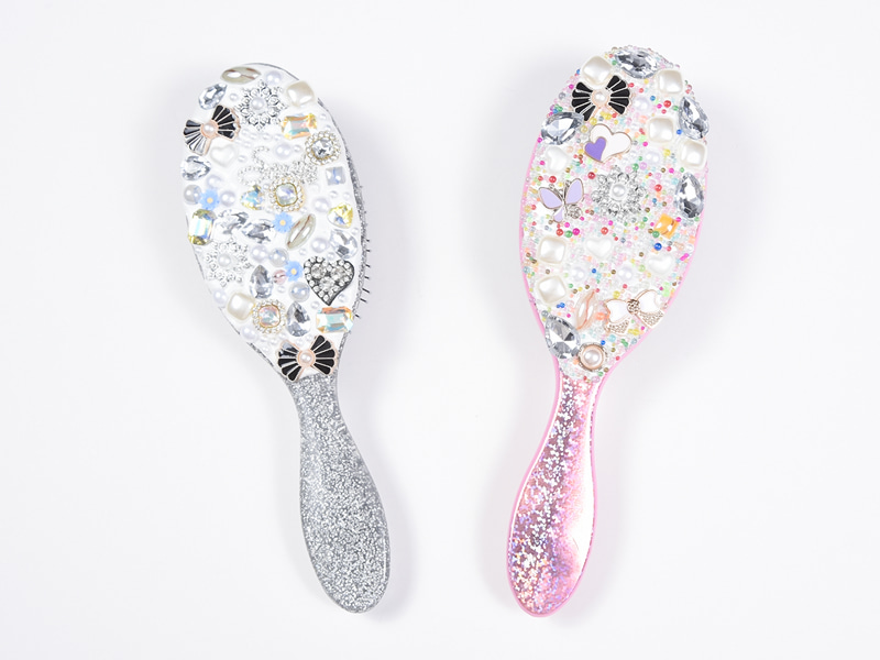 Takı Bling Oval Dolaşık Açıcı Saç Fırçası