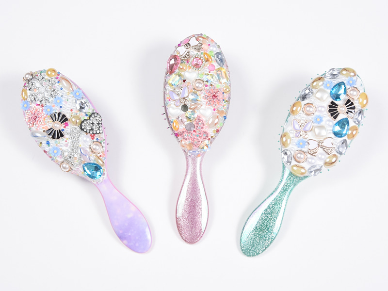 Takı Bling Oval Dolaşık Açıcı Saç Fırçası