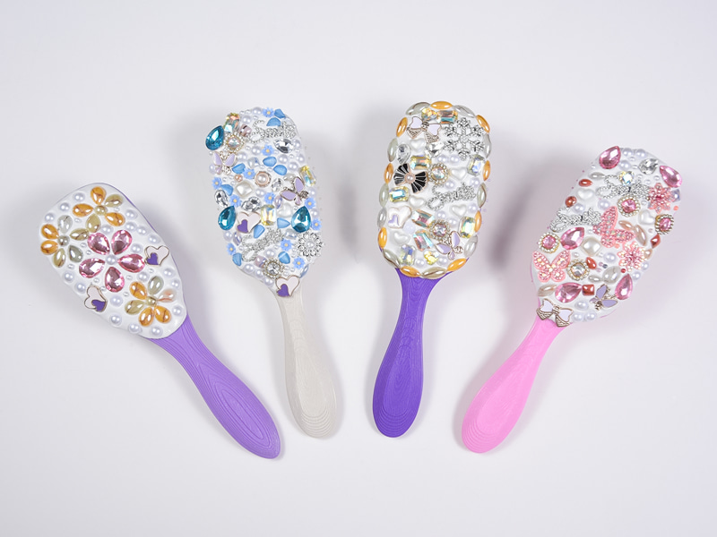 Takı Bling Oval Dolaşık Açıcı Saç Fırçası