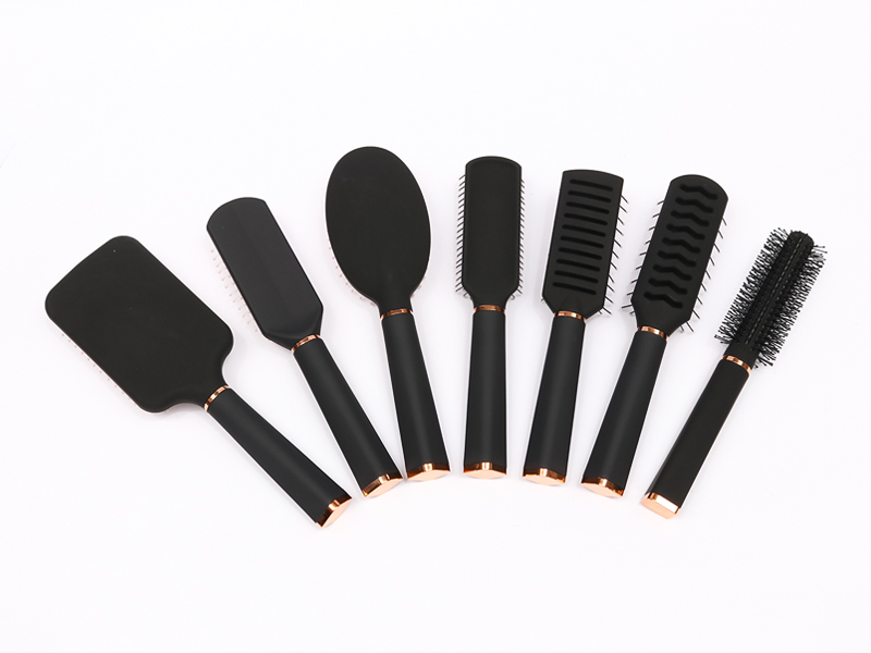 Private Label Düzleştirici Dolaşık Açıcı Saç Fırçası Seti