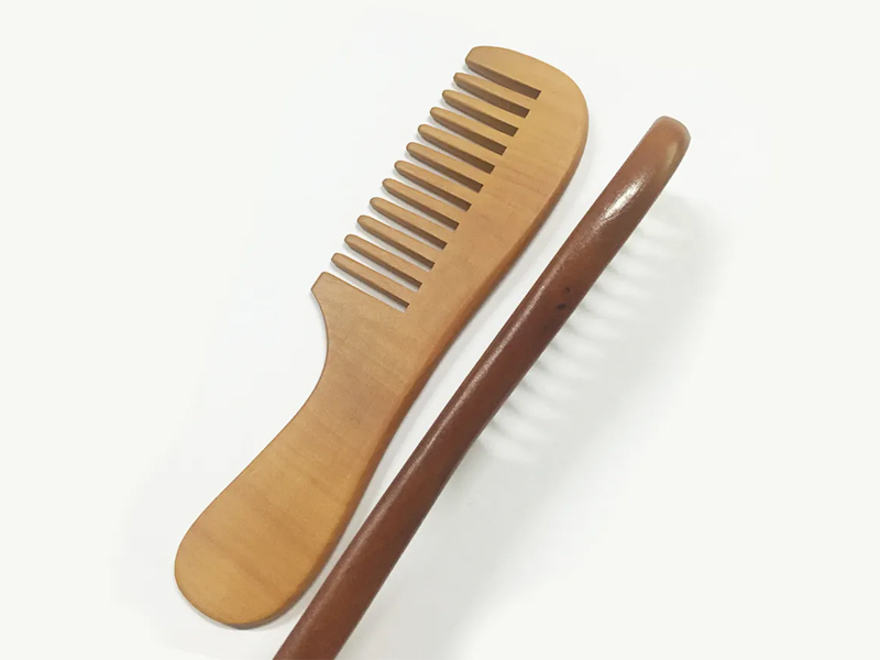 Mini Ahşap Geniş Dişli Bambu Tarak