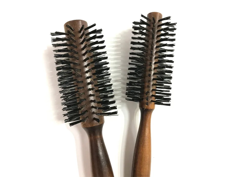 Bambu Kıl Boya Yuvarlak Sentetik Saç Fırçası
