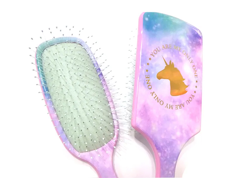 Sparkle Unicorns Renkli Plastik Saç Fırçası
