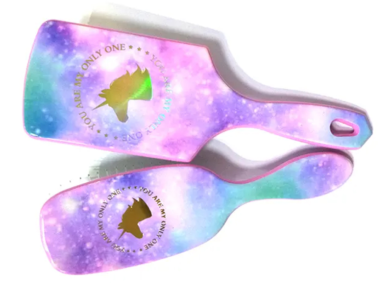 Sparkle Unicorns Renkli Plastik Saç Fırçası