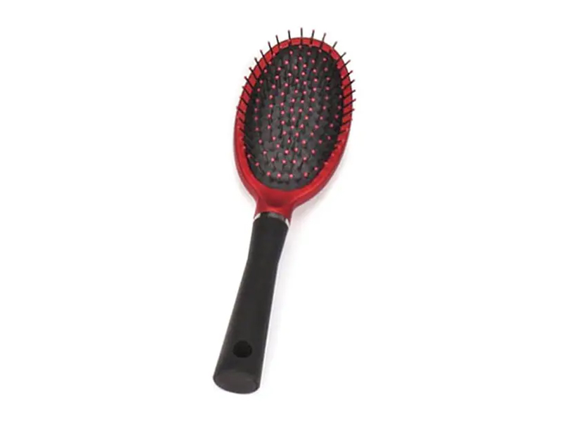 Kauçuk Kaplama Plastik Yastık ve Havalandırmalı Saç Fırçası Seti