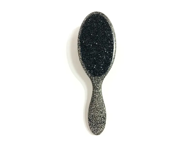 Takı Bling Oval Plastik Saplı Saç Fırçası