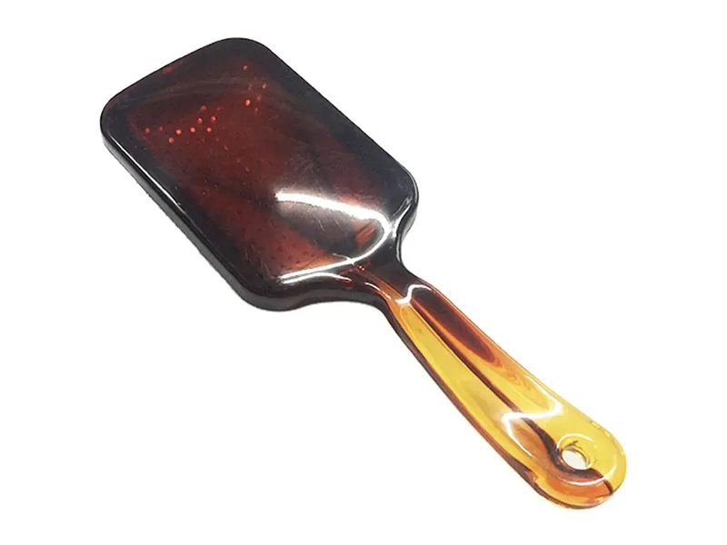 Amber Renkli Kürekli Saç Fırçası Metal İğneli